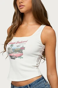 Edikted Sunset Boulevard Tank Top