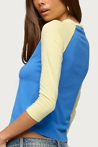 Edikted Emana Contrast Raglan Top