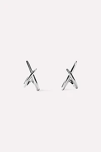 Ana Luisa Sloane Silver Stud Earrings