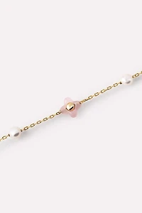 Ana Luisa Hannah Bracelet Rose Quartz Flower Bracelet