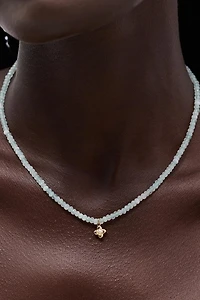 Ana Luisa Liora Blue Jade Bead Necklace
