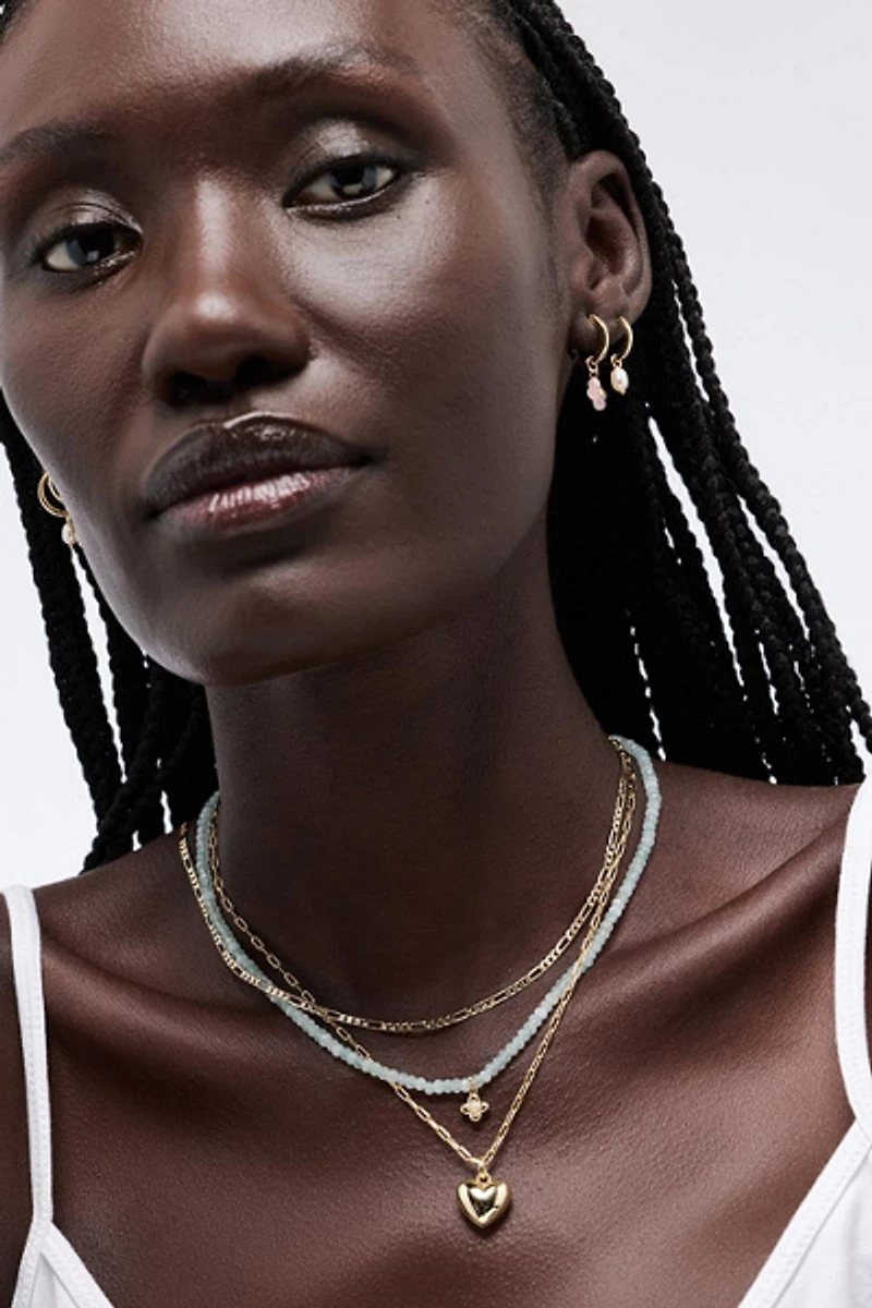 Ana Luisa Liora Blue Jade Bead Necklace