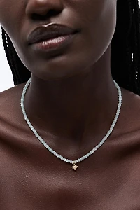 Ana Luisa Liora Blue Jade Bead Necklace