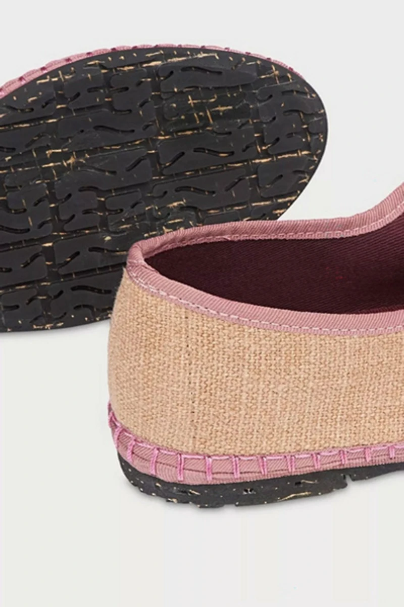 Flabelus Dora Linen Mary Jane Flat