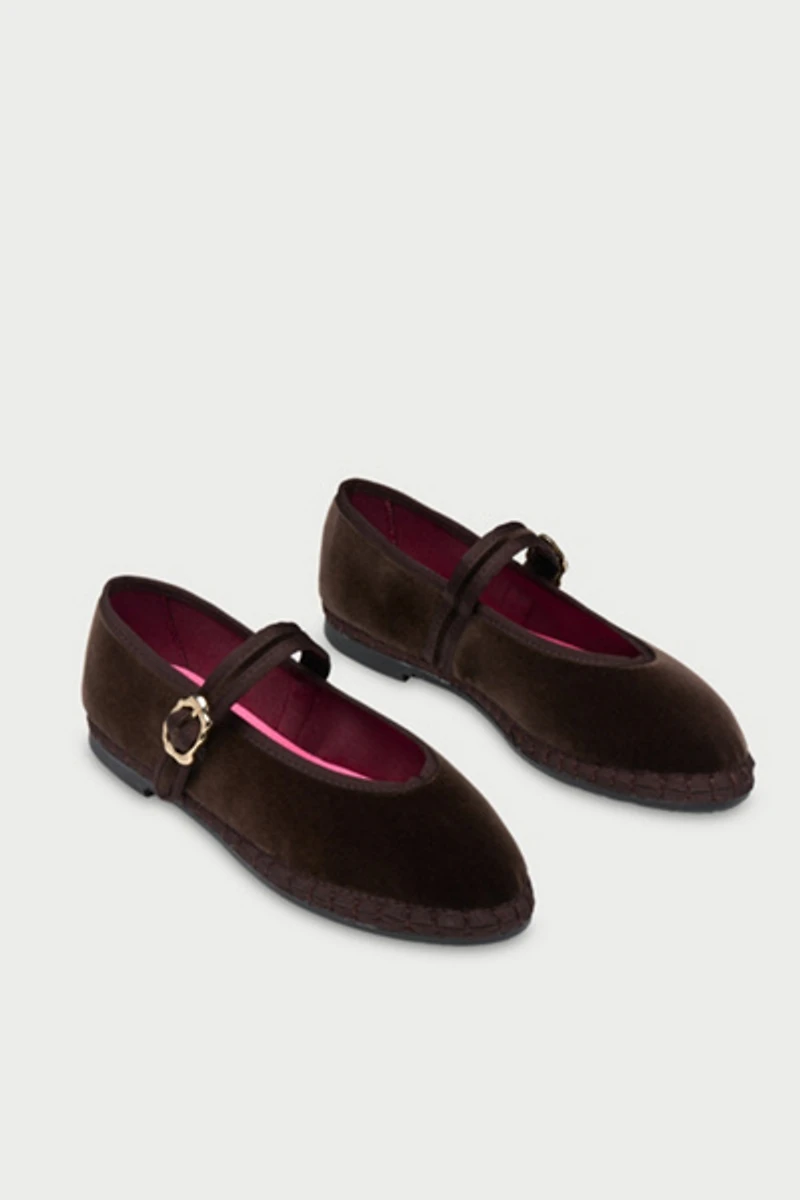Flabelus Pierre Velvet Mary Jane