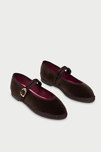 Flabelus Pierre Velvet Mary Jane