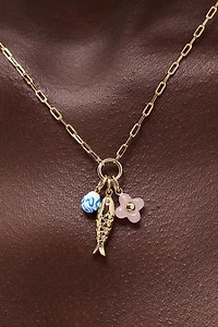 Ana Luisa Flora Charm Necklace Charm Necklace