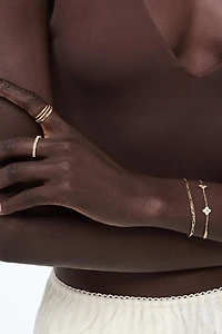 Ana Luisa Azura Mother of Pearl Gold Charm Bracelet