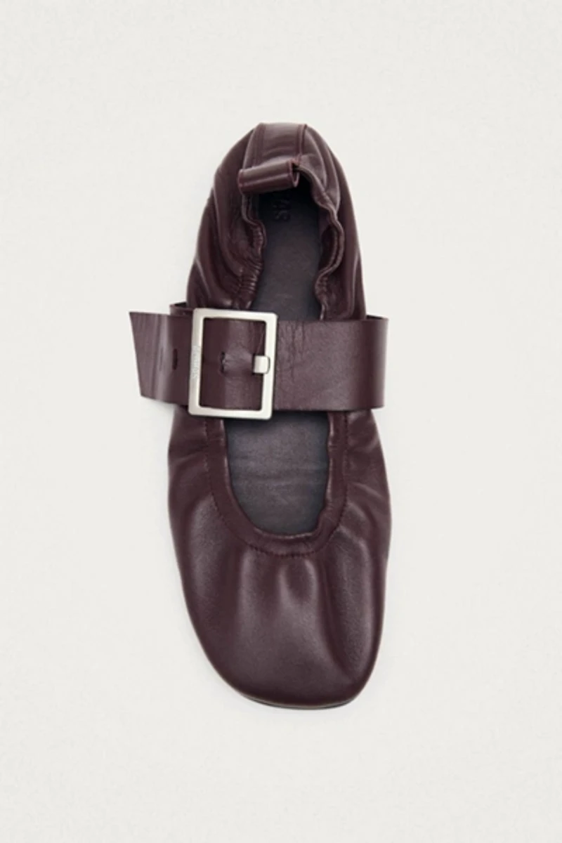 ALOHAS Sarea Leather Ballet Flats