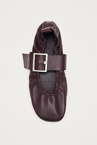 ALOHAS Sarea Leather Ballet Flats