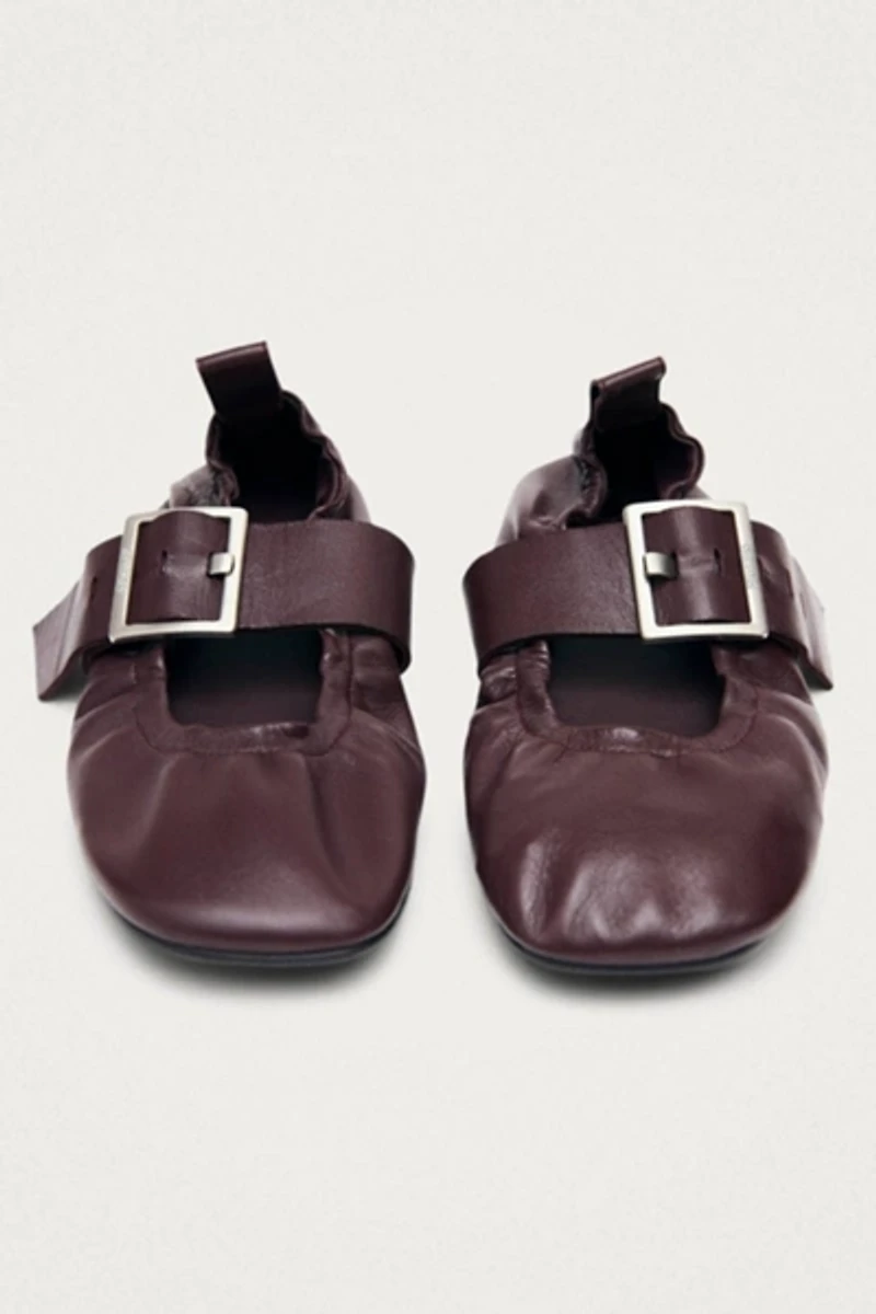 ALOHAS Sarea Leather Ballet Flats