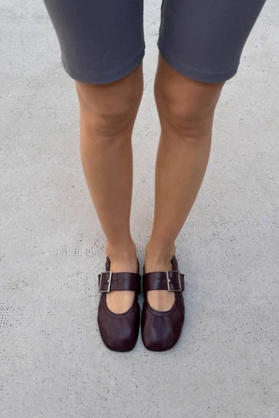 ALOHAS Sarea Leather Ballet Flats
