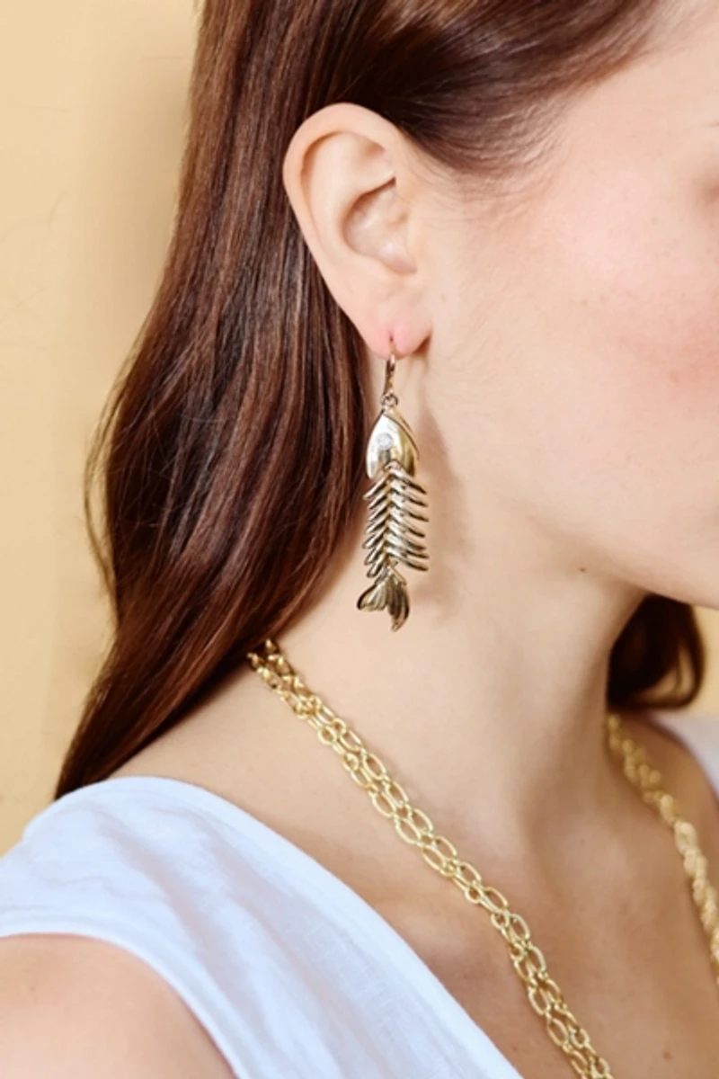 Petit Moments Fishbone Earrings