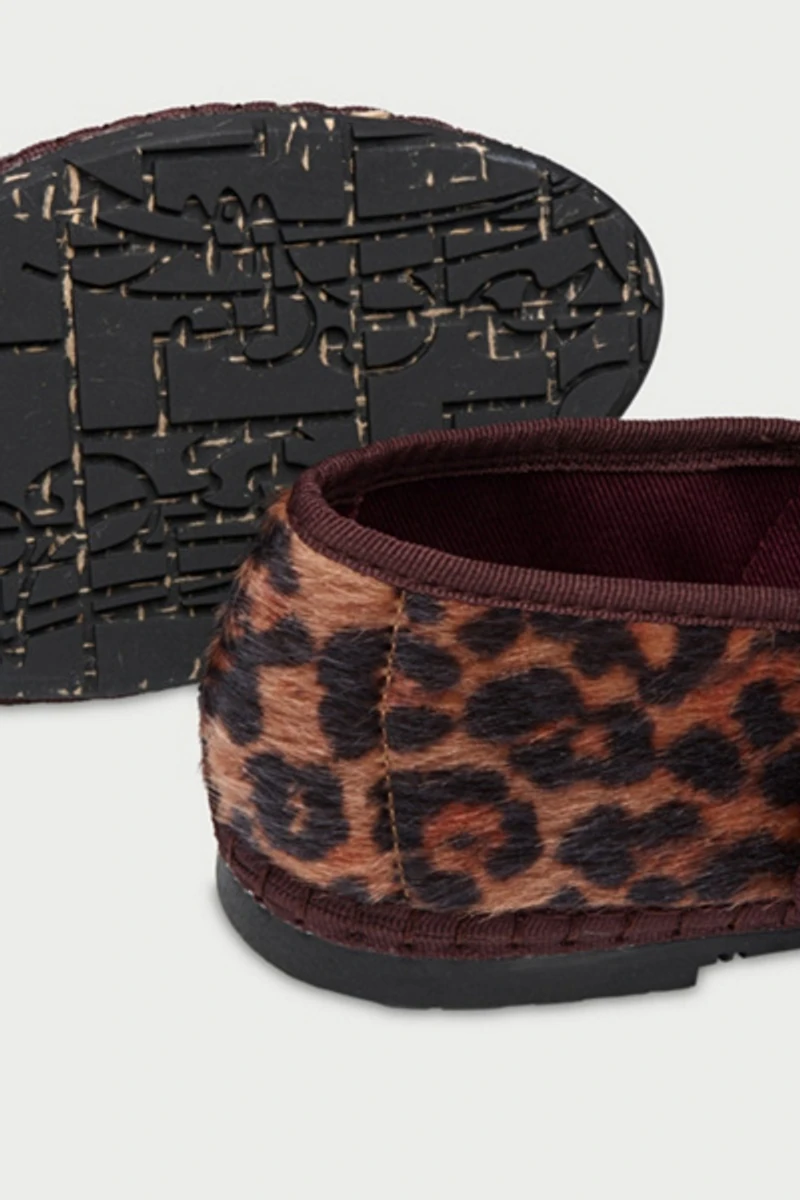 Flabelus Pierre Faux Fur Leopard Mary Jane