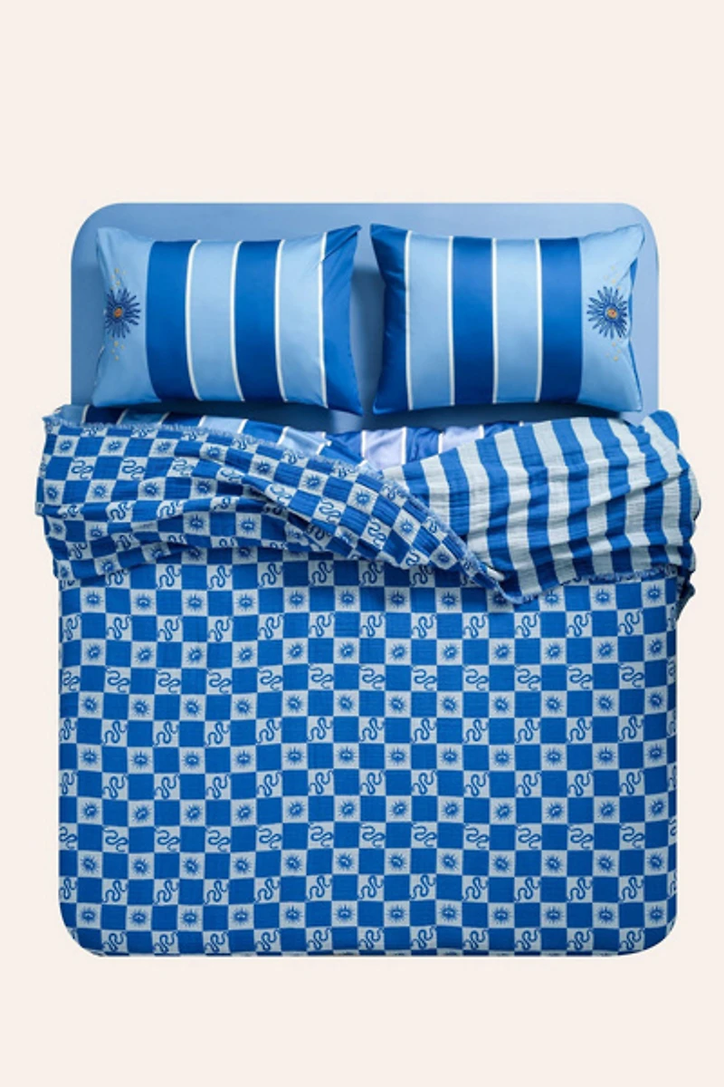 Zsa Zsu Costa Fringed Jacquard Cotton Bedspread