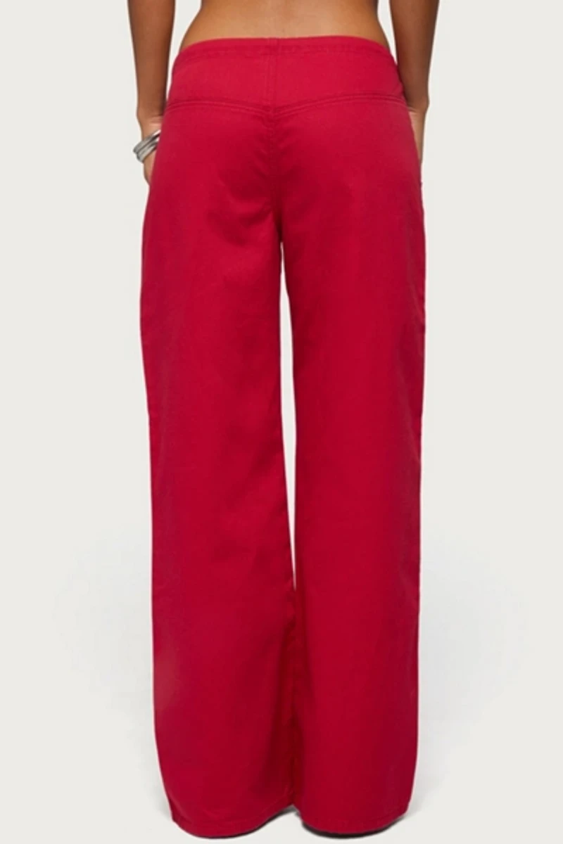 Edikted Kala Grommet Low Rise Baggy Jeans