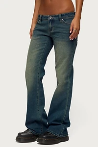 Edikted Moonie Low Rise Bootcut Jeans
