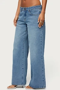 Edikted Uk Cutie Low Rise Baggy Jeans