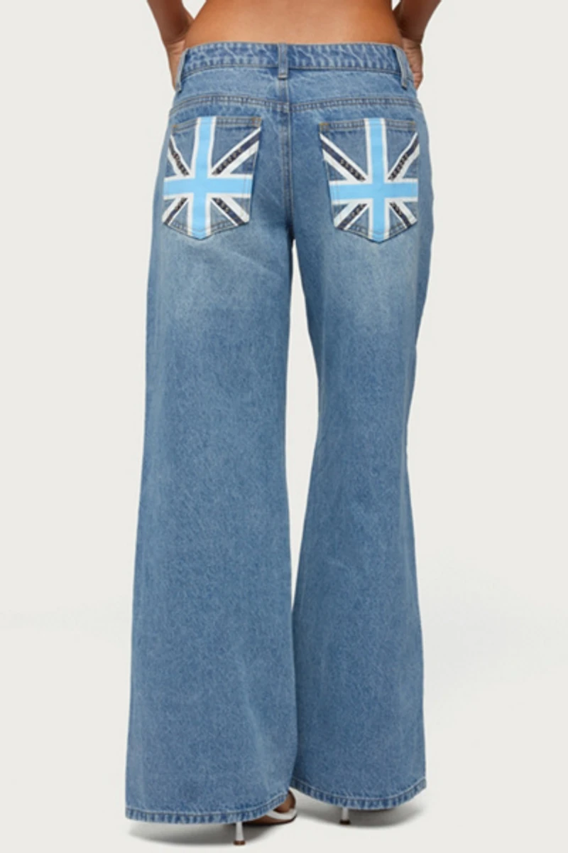 Edikted Uk Cutie Low Rise Baggy Jeans