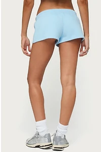 Edikted Basic Girl Low Rise Sweat Shorts