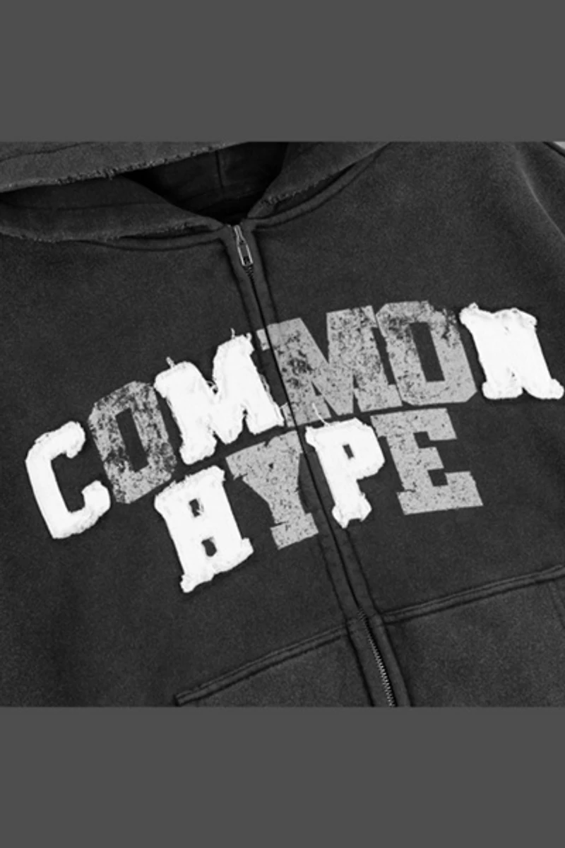 Common Hype Varsity Zip Up Hoodie