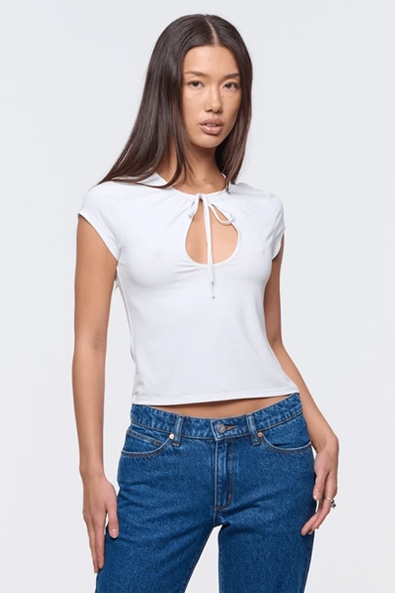 Abrand Sweetheart Keyhole Tee