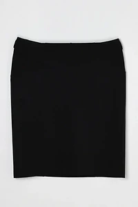Vintage Y2k Ring Belt Black Low-Rise Midi Skirt