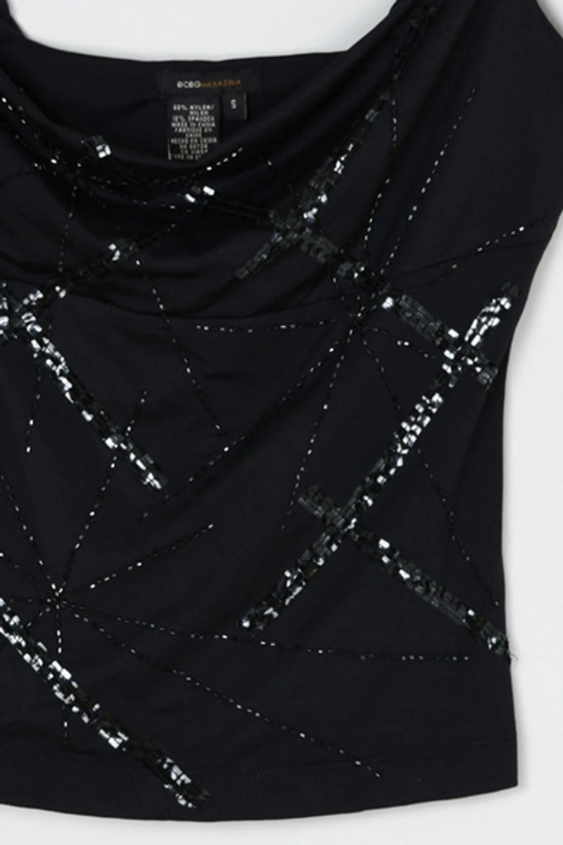Vintage Y2k Sequined Top