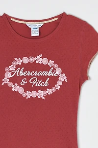 Vintage Y2k Abercrombie & Fitch Pointelle Tee