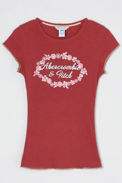 Vintage Y2k Abercrombie & Fitch Pointelle Tee