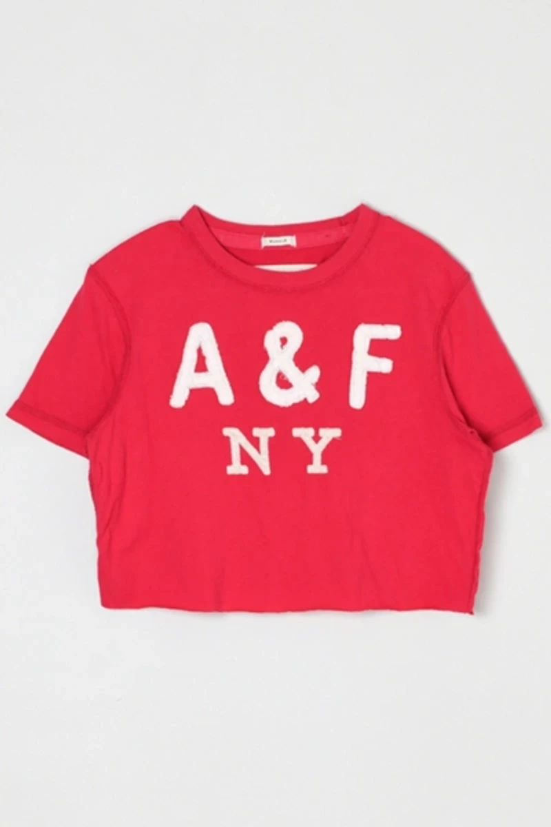 Vintage Y2k Abercrombie & Fitch Cropped T-Shirt