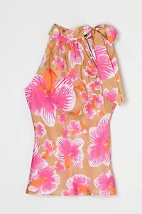 Vintage Y2k Silk Tied Halter Top