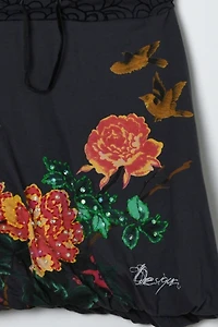 Vintage Y2k Desigual Printed Bubble Mini Skirt