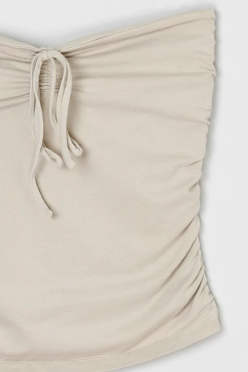 Vintage Y2k Tied Strapless Top