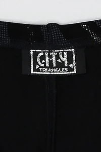 Vintage Y2k Glittered Black Mini Dress