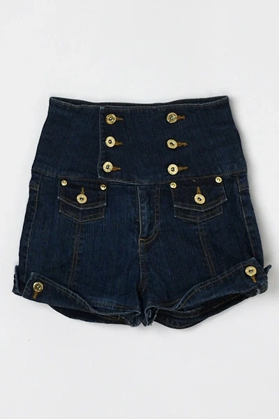 Vintage Y2k Super-High-Waist Denim Shorts