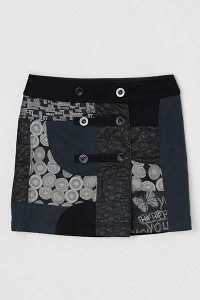 Vintage Y2k Desigual Embroidered Wrap Mini Skirt