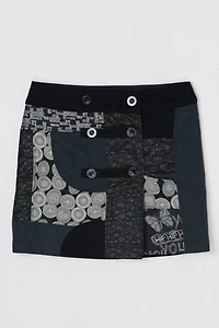 Vintage Y2k Desigual Embroidered Wrap Mini Skirt