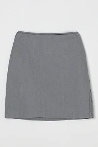 Vintage 90s Black & White Gingham Mini Skirt