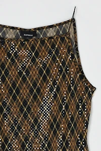 Vintage Y2k Shimmery Printed Top
