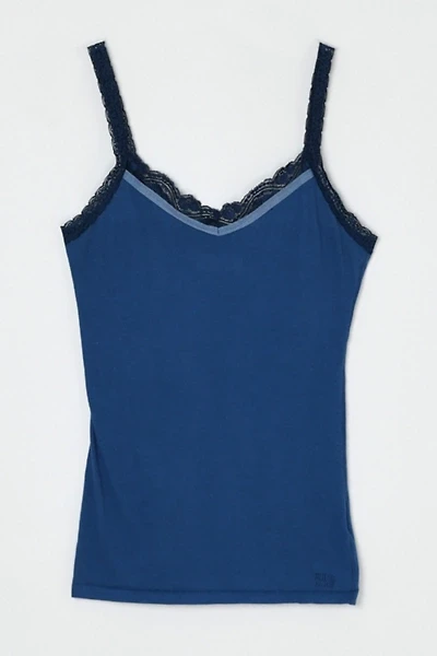 Vintage Y2k Dark Blue Lacy Cami