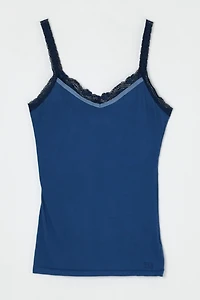 Vintage Y2k Dark Blue Lacy Cami