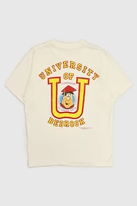 Vintage 1985 Flintstones University of Bedrock Tee