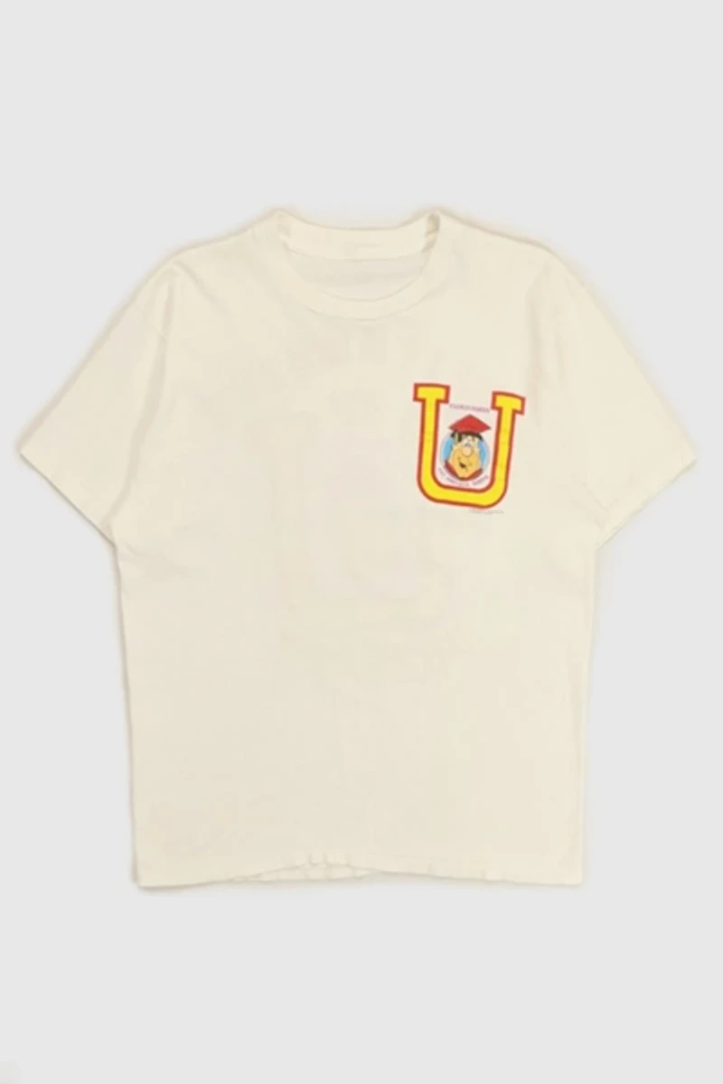 Vintage 1985 Flintstones University of Bedrock Tee