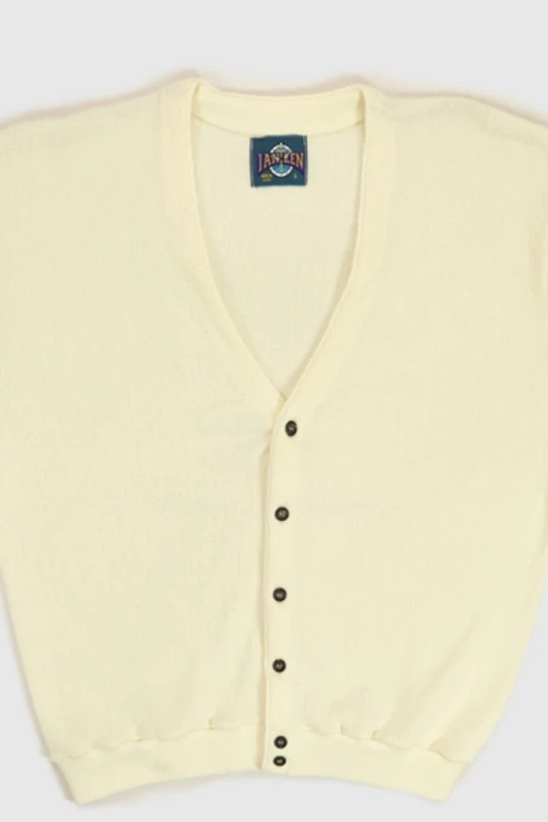 Vintage Cream Cardigan Sweater