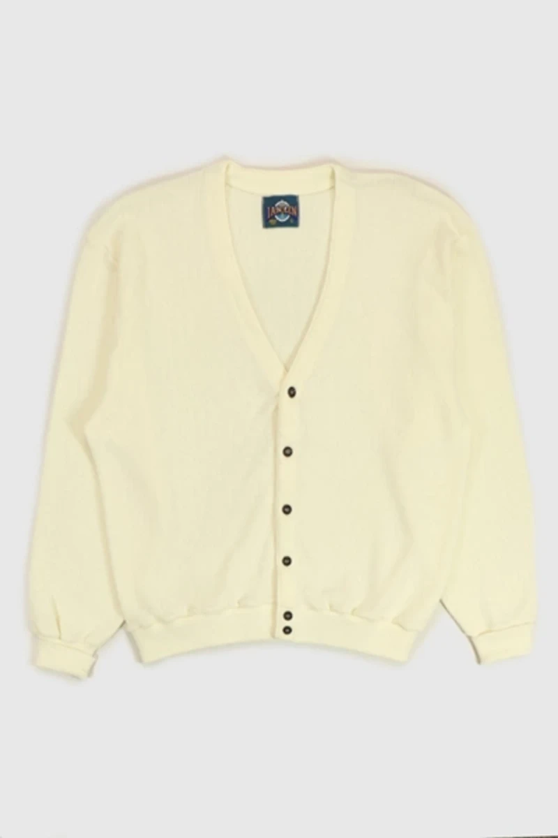 Vintage Cream Cardigan Sweater