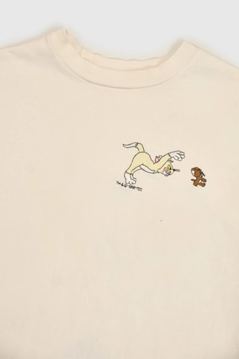 Vintage Embroidered Tom and Jerry Tee