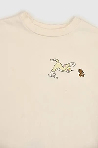 Vintage Embroidered Tom and Jerry Tee