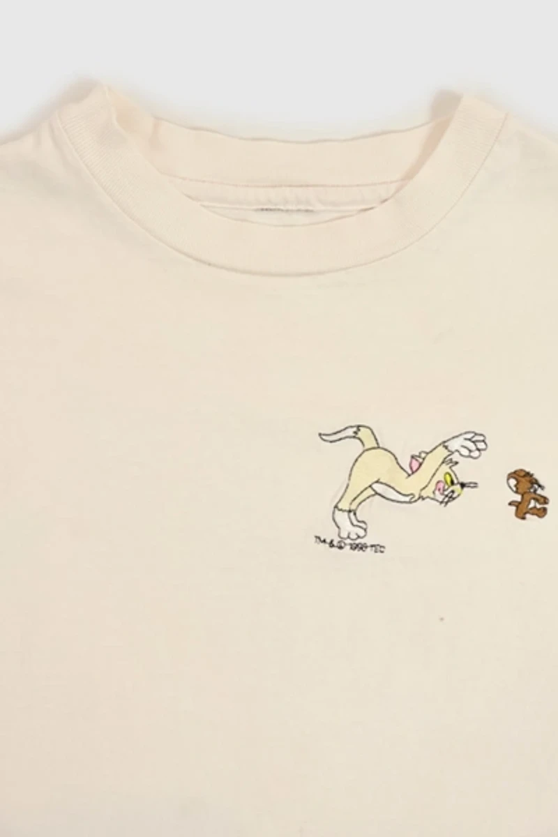 Vintage Embroidered Tom and Jerry Tee