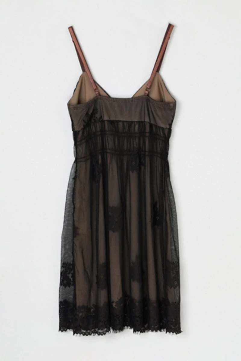Vintage Y2k Lacy Layered Mini Dress